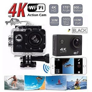 Generic 4K Ultra HD 12MP WiFi Waterproof Action Camera 2" Screen