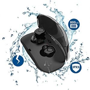 Generic True Wireless Earbuds, Bluetooth Headphones, Advanced Mini Stereo In-Ear Earphones, IPX5 Waterproof Headset With Noise Cancelling Mic And Charging Case - Black JY-M