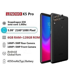 Lenovo K5Pro L38041 6GB 128GB ZUI4G LTE 5.99inch Mobile Phone Snapdragon Octa-core Dual Back Camera_Black
