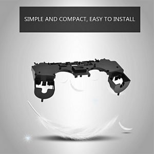 Generic Controller Shell For PS4 Black Plastic Middle Housing Shell Case Cover Replacement Part For PS4 Controller - Intl