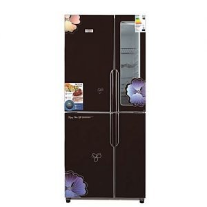 Nexus 420 Ltr Multi Door Side By Side Fridge - Black Mirror Finish