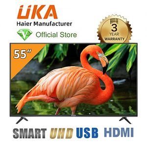 Generic 55 Smart LED UHD TV - Haier Manufacturer - Black