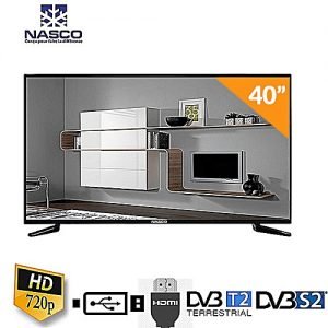 NASCO 40" Digital LED Satellite TV With Built In Voltage Regulator And MPEG4 Decoder + Free Wall Bracket
