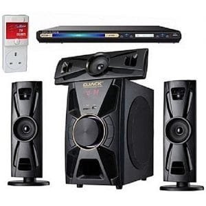 Djack X-Bass 3.1CH Bluetooth Home Theatre System DJ-403 + POWERFUL SAMSUNG DVD PLAYER + Power Surge