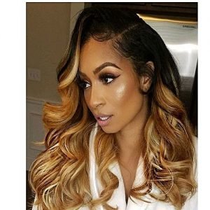 Fashion Romance Curl Hair - Black/Light Gold -6Bundles