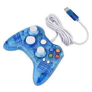 Generic 5V USB Gamepad PC Joystick Kabellos Joypad Game Controller Transparent