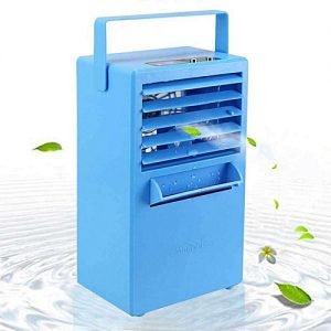 Generic Yuero 9.5 Inch Portable No Leaf Desktop Cooling Air Conditioning Rechargeable Mini Spray Airconditioner Fan Mini Humidifier