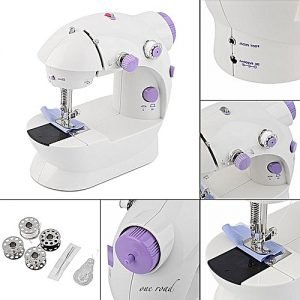 Generic Multifunction Electric Mini Sewing Machine Household Desktop With Led