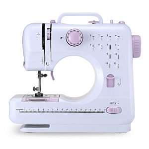 Generic Mini Sewing Machine LED Light Household Stitch Sew Needlework Cordless Clothes Fabrics Electric Sewing Machines Stitch Set SLS