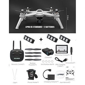 Jjr C JJRC JJPRO X5 GPS 5G WiFi FPV RC Drone Quadcopter 1080P HD With Brushless Motor( Ready Stock) (Grey 3 Batteries) WKMALL