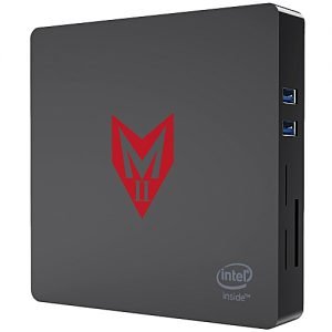 Generic MII Intel Apollo Lake J3355 Mini PC HD Graphics 4GB LPDDR4+64GB ROM 2.4G+5.8G WiFi 1000Mbps USB 3.0 BT4.0 US - Black