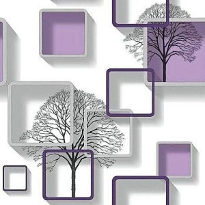 Generic 3D Wallpaper - White & Purple