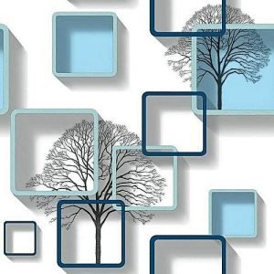 Generic 3D Wallpaper - White & Blue