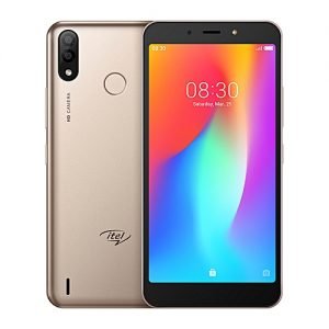 itel P33 5.5-Inch HD (1GB,16GB ROM) Android 8.1 Oreo Go, 8MP + 5MP Dual SIM 3G 4000mAh Smartphone - Champagne Gold + Free Case
