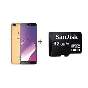 Infinix Infinix HOT 6(X606)" Hd+ Infinity Display, 16gb Rom + 1gb Ram + 32GB Memory Card+ Screen Guard - Blush Gold