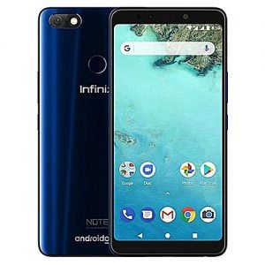 Infinix Note 5 Stylus (X605) X Pen 6-Inch FHD+ Infinity (32GB ROM, 4GB RAM) Android One, 16MP + 16MP Hybrid Dual SIM 4G LTE 4000mAh Smartphone - Blue (JA19)