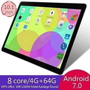 Generic Generic 64GB+4G Android 7.0 Tablet PC Octa 8 Core 2SIM-Black