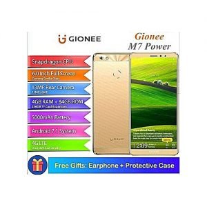 Gionee M7 Power (4GB, 64GB ROM) 5000mAh, 13MP+8MP, Android 7.1, Dual Sim 4G LTE