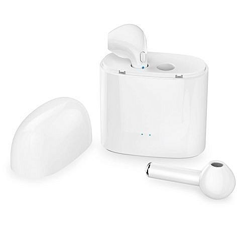 Generic I7s TWS Wireless Headphones Bluetooth Earbuds Headset -White