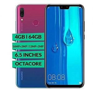 Huawei Y9 (2019) 6.5" (64GB+ 4GB Ram) Android 8.1 Oreo, (16MP + 2MP)+(13MP + 2MP) 4000 MAh - Aurora Purple