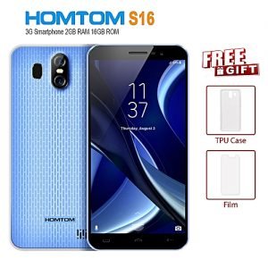 Homtom S16 5.5-Inch HD (2GB,16GB ROM) Android 7.0 Nougat, 13.0MP + 8.0MP 3G Smartphone