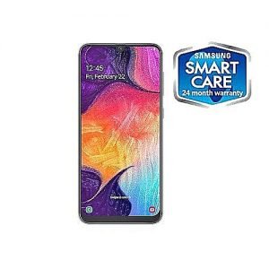 Samsung Galaxy A50 6.4-Inch (4GB,128GB ROM) Android 9 Pie, (25MP+5MP+ 8MP)+ 25MP 4000mAh 4G Smartphone - Black