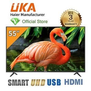 UKA 55 Smart LED UHD TV - Haier Manufacturer - Black