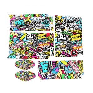 Generic Colorful Game Decal Skin Sticker For PS4 PlayStation Console With 2 Controller - Intl
