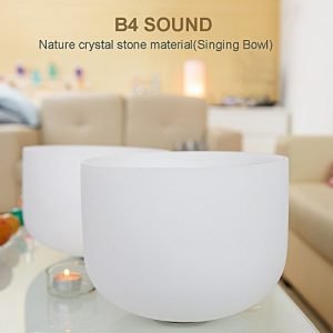 Generic Crystal Bowl Crystal Bowl Crystal Bowl Crystal Bowl 8 '' B Crystal Singing Bowl With Mallet Rubber Base Ring By RiToEasysports