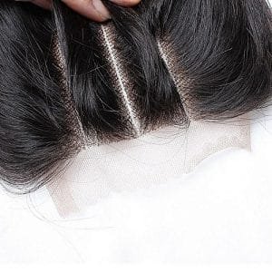 Fashion Grade 8A 3-Part Straight 4*4 Lace Closure- Natural