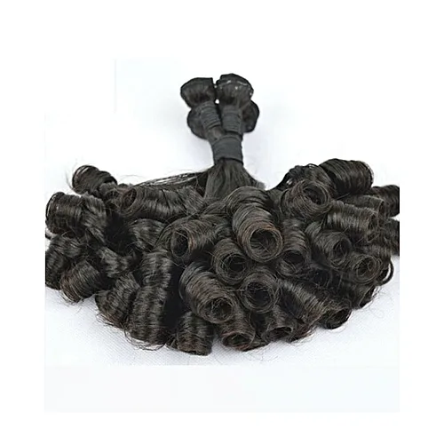 SILKY SOFT Funmi Bouncy Curls 100% Virgin Human Hair (8 Pieces) 300 Grams. Full Hair