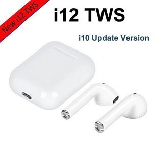 Generic I12 TWS BluetoothWireless Earphones Touch Control Headset Charging Case I12 Tws