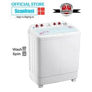 Scanfrost 8kg Twin Tub Semi-Automatic Washing Machine - SFSANTTD6.
