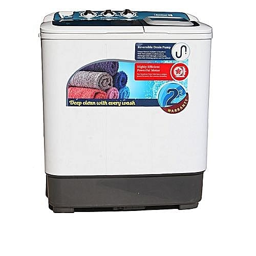 Scanfrost Large Semi Automatic Twin Tub Washing Machine - White