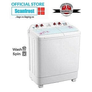 Scanfrost 8kg Twin Tub Semi-Automatic Washing Machine - SFSANTTD6