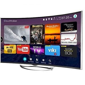 Polystar 43 INCH SMART CURVED LED TV + Free Wall Bracket