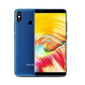 Vernee T3 Pro 5.5-Inch MTK6739 Quad-Core (3GB, 16GB ROM) Android 8.1 Oreo, 13MP Dual SIM 4080mAh, Face ID Smartphone - Blue